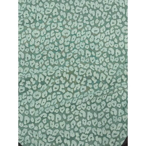 Foldover Waist Swim Brief Lane Bryant Cacique Green Leopard Print Bottom Size 34 - Picture 5 of 8